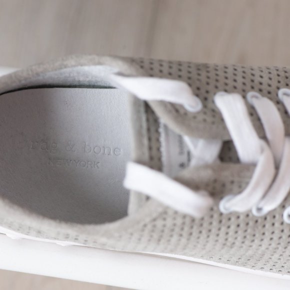Rag & Bone New York Standard Issue Perforated Leather Sneakers - Picture 7 of 9